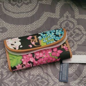Dooney & Bourke Coated Cotton Hydrangea Continental Clutch
